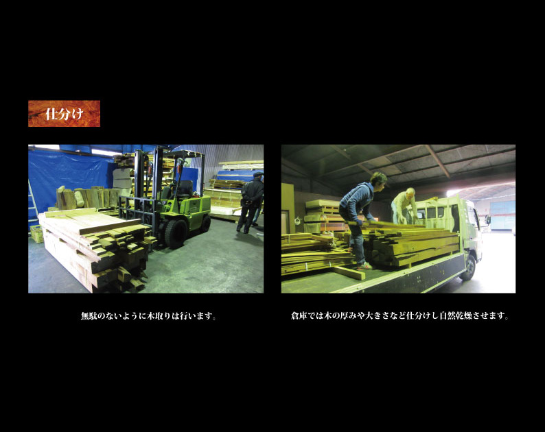 原木製材の画像