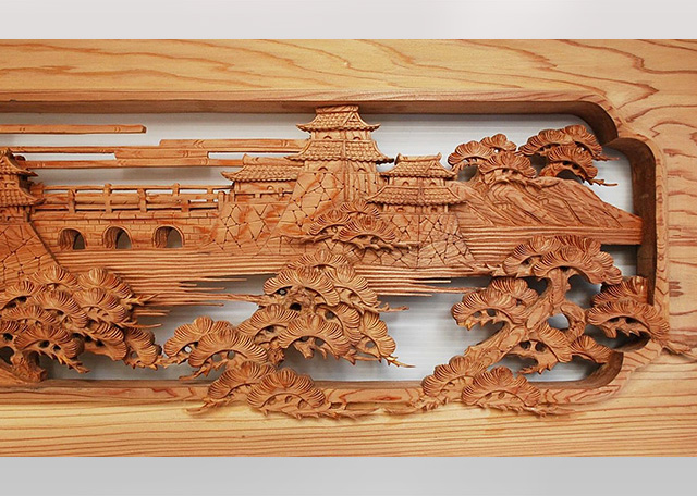 銘木屋久杉欄間の画像