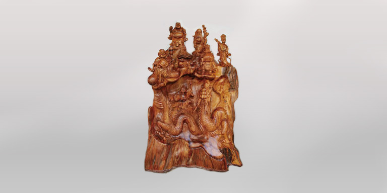 龍に七福神の画像