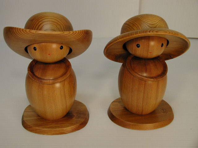 こけし　カウボーイ、麦わらの画像
