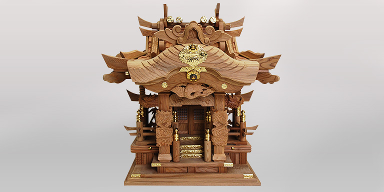 神棚一社<br>瓦屋根造り 入母屋型の画像